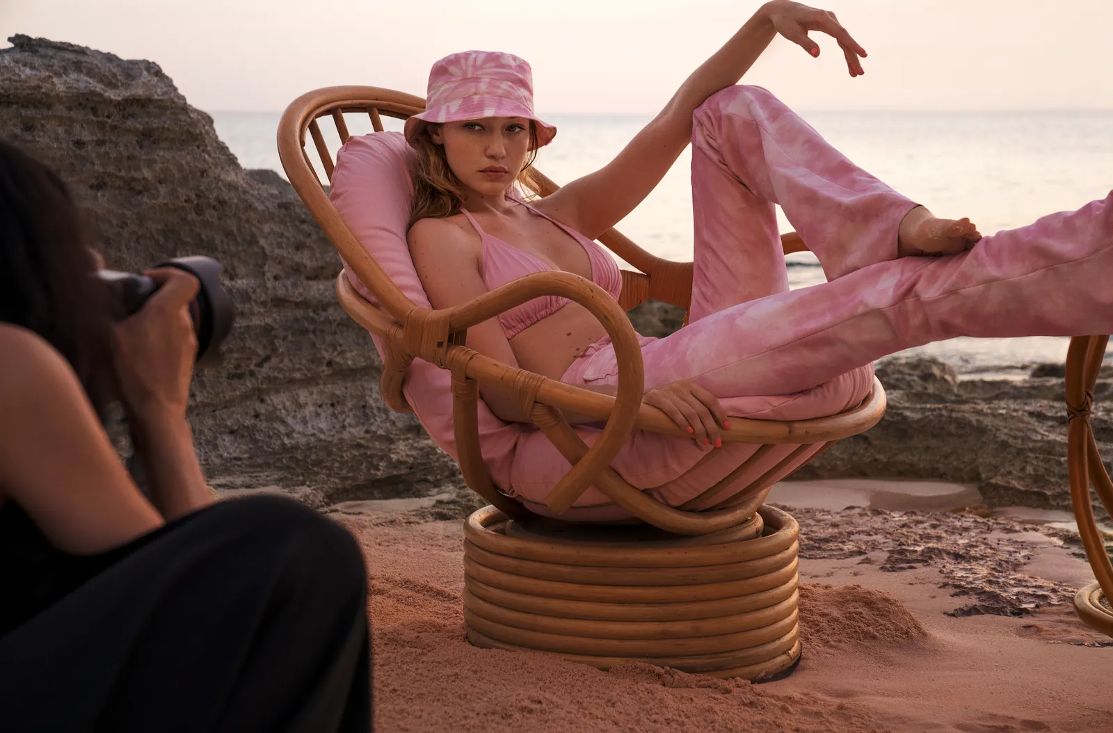 Behind the scenes photography during the Michael Kors Wonderlust campaign