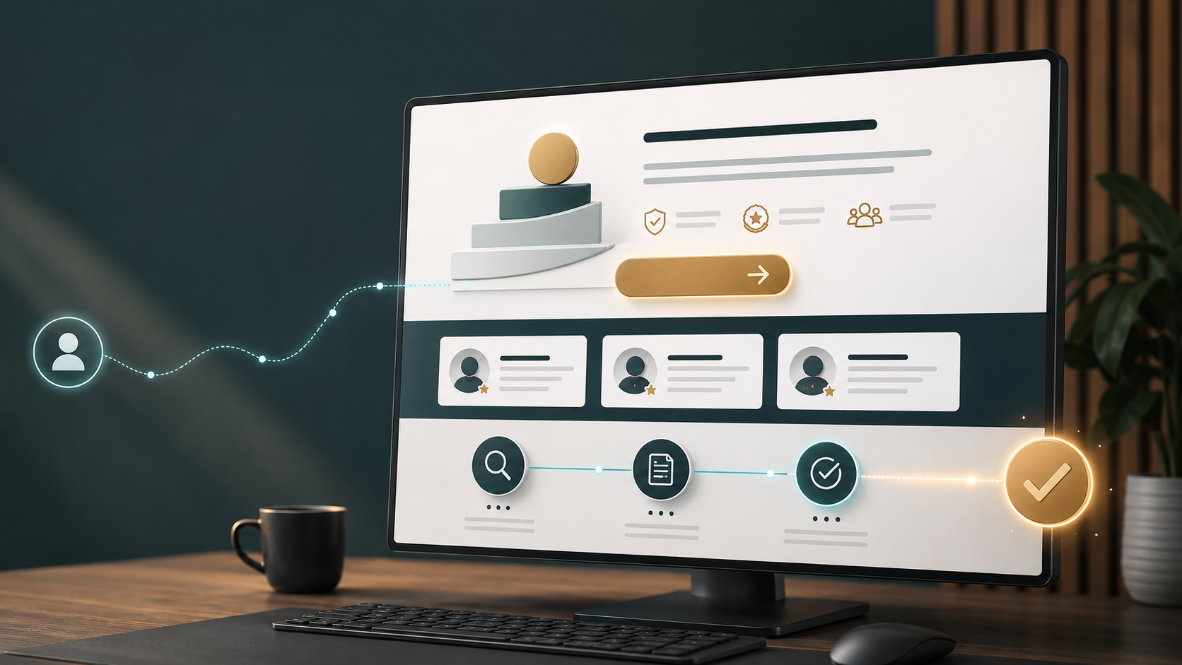 Editorial image for website planning and digital systems